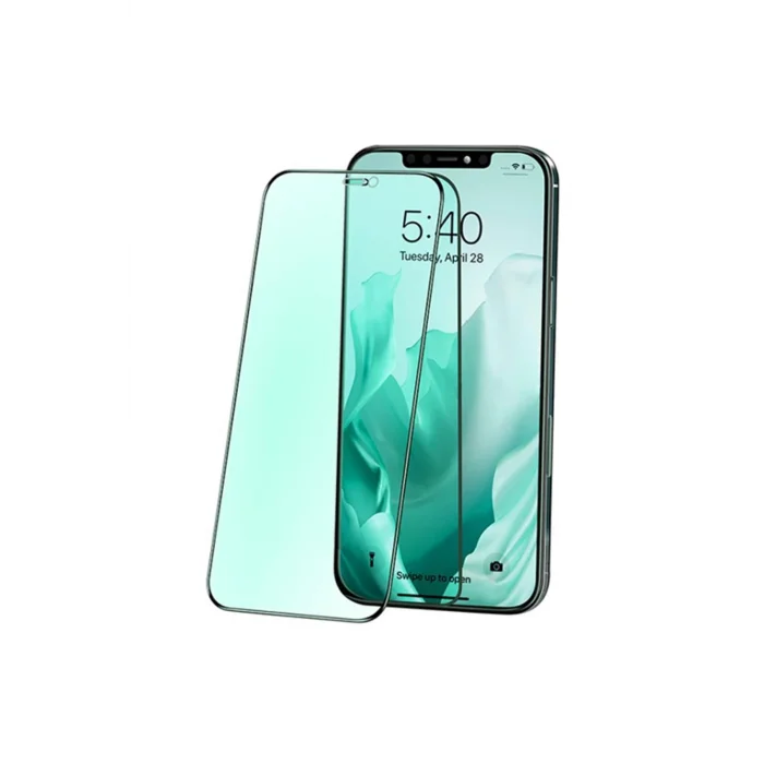 ALLY İPhone 12- 12 Pro 6.1 Anti -Blue Green Light Göz Korumalı Tempered Full Ekra - EMTHBA6119-1