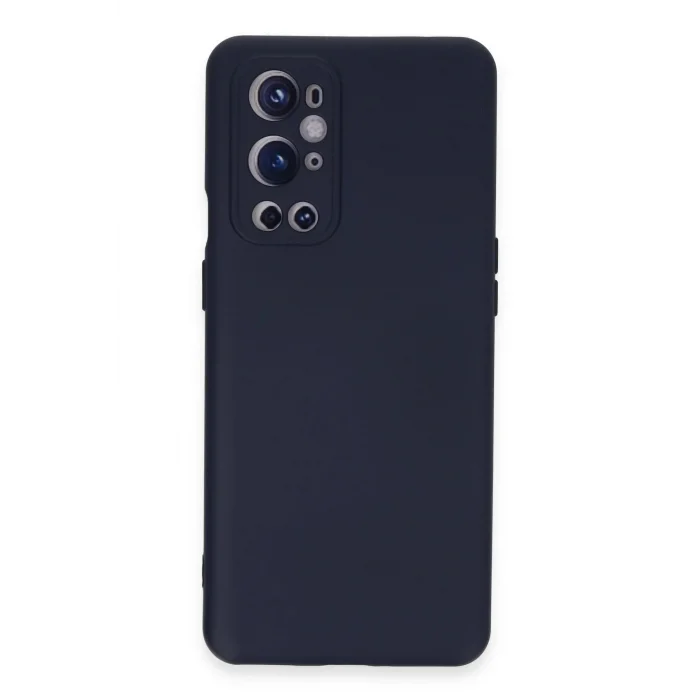 One Plus 9 Pro Kılıf Nano içi Kadife Silikon - Lacivert-(5796) - EMTHBA6437-1616