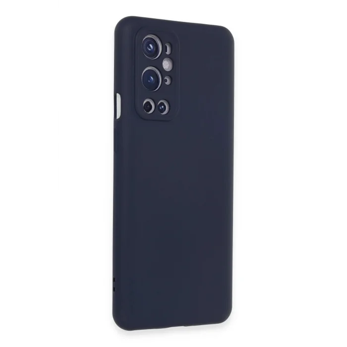 One Plus 9 Pro Kılıf Nano içi Kadife Silikon - Lacivert-(5796) - EMTHBA6437-1616
