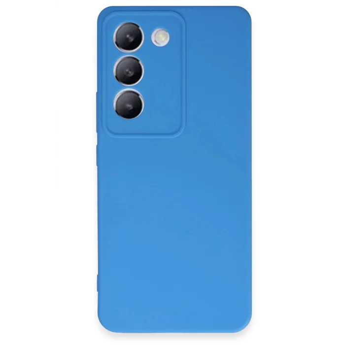 Vivo V30 Lite 4G Kılıf First Silikon - Mavi-(5796) - EMTHBA4414-4542