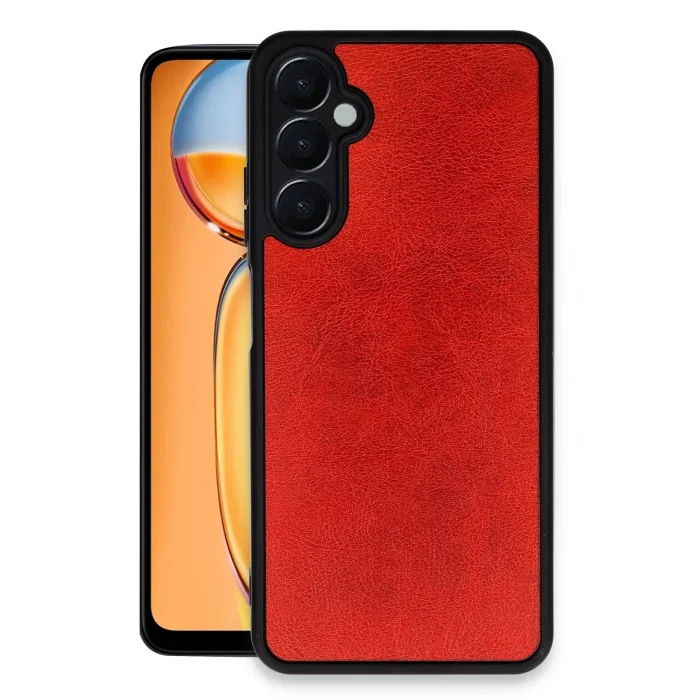 Samsung Galaxy A55 5G Kılıf Aras Deri Kapak - Kırmızı-(5796) - EMTHBA2988-9177