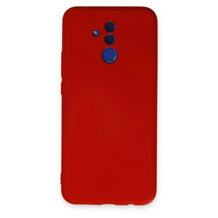 Huawei Mate 20 Lite Kılıf Nano içi Kadife Silikon - Kırmızı-(5796) - EMTHBA2487-8971