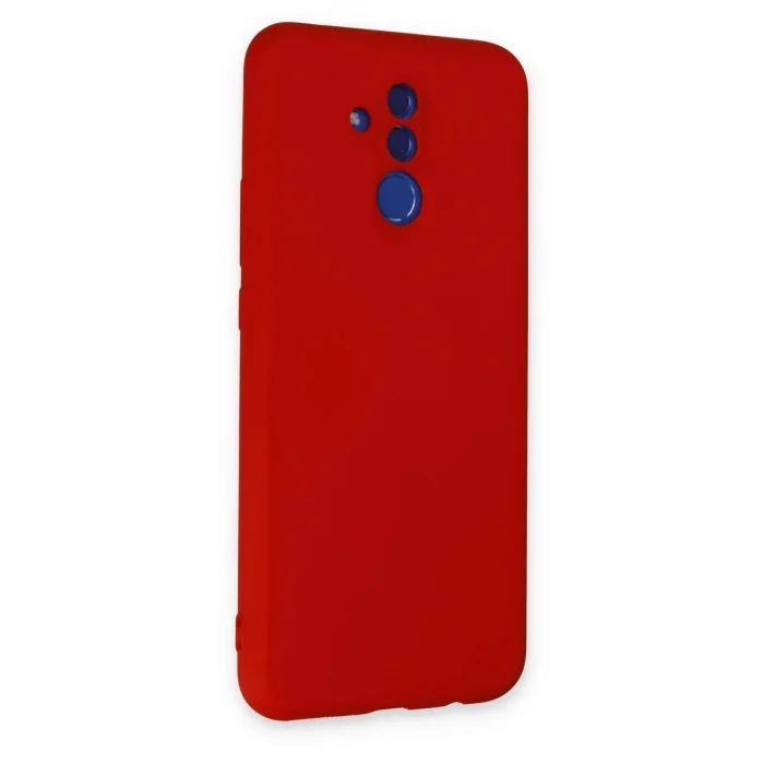 Huawei Mate 20 Lite Kılıf Nano içi Kadife Silikon - Kırmızı-(5796) - EMTHBA2487-8971