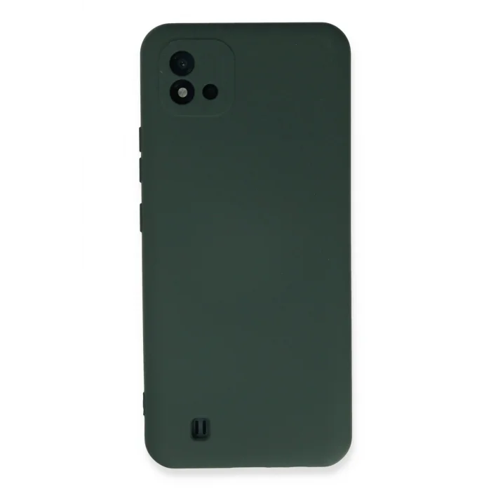 Realme C11 2021 Kılıf Nano içi Kadife Silikon - Koyu Yeşil-(5796) - EMTHBA2161-6246