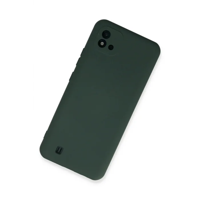 Realme C11 2021 Kılıf Nano içi Kadife Silikon - Koyu Yeşil-(5796) - EMTHBA2161-6246