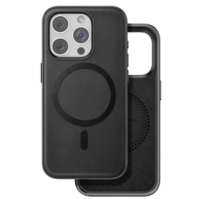 iPhone 15 Pro Max Puskas Magsafe Kapak - Siyah-(5796) - EMTHBA3230-6679