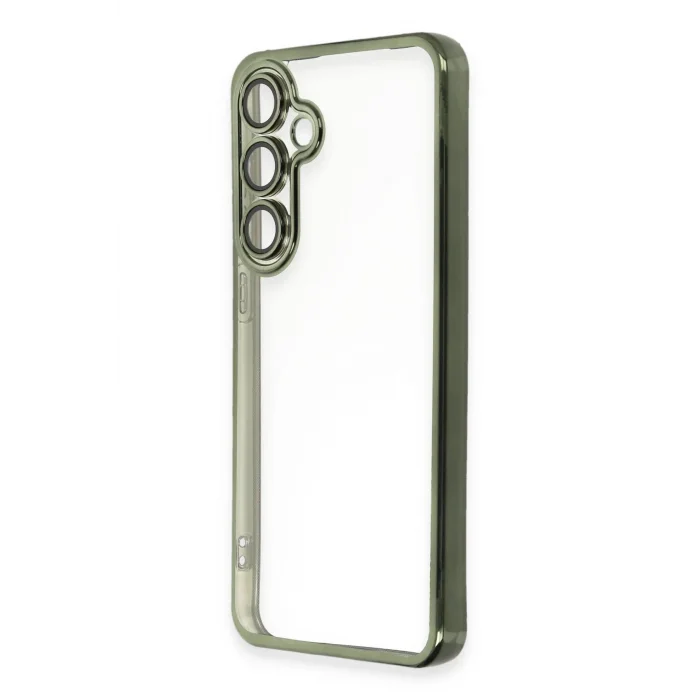 Samsung Galaxy S24 FE Kılıf Lensli Silikon - Yeşil-(5796) - ECR2059-3060