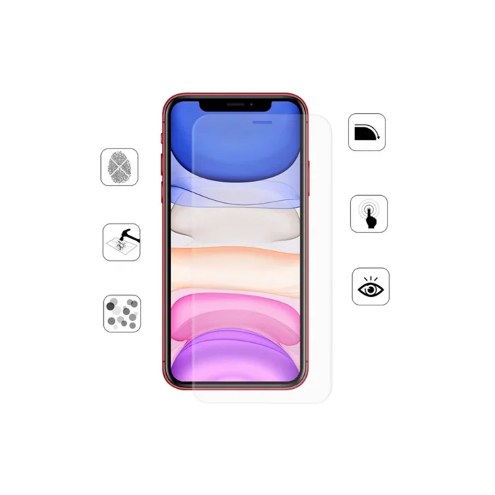 GOR İPhone 11 Pro Max 6.7 HD Ekran Koruyucu Jelatin 5 Adet Set-(5775) - Bs5938-4787