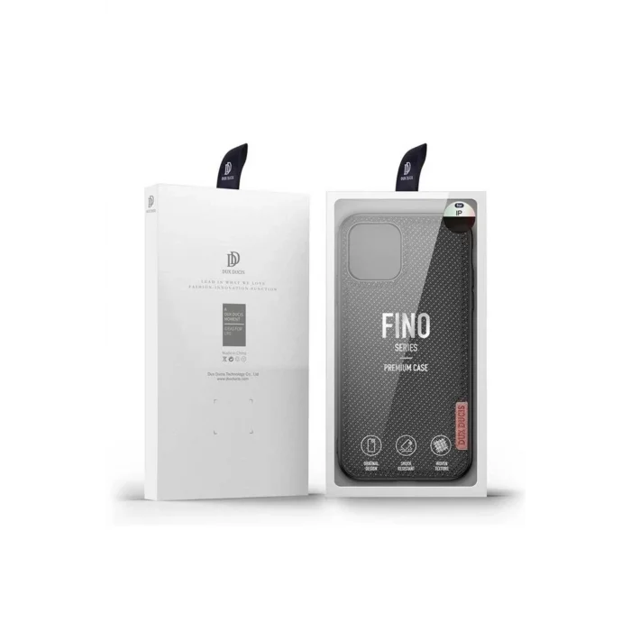 Dux Ducis Fino Serisi iPhone 11 Pro 5.8inç Kılıf Premium Dokuma Silikon Kılıf-( - najmaddin976