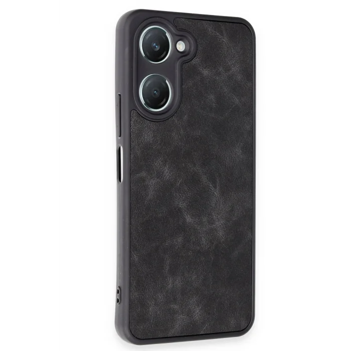 Vivo Y18 Kılıf Aras Deri Kapak - Siyah-(5796) - EMTHBA1826-5397