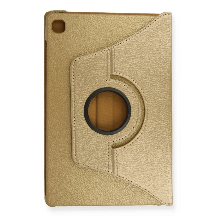 Samsung Galaxy Tab A7 10.4 Kılıf 360 Tablet Deri Kılıf - Gold-(5796) - EMTHBA7767-1288