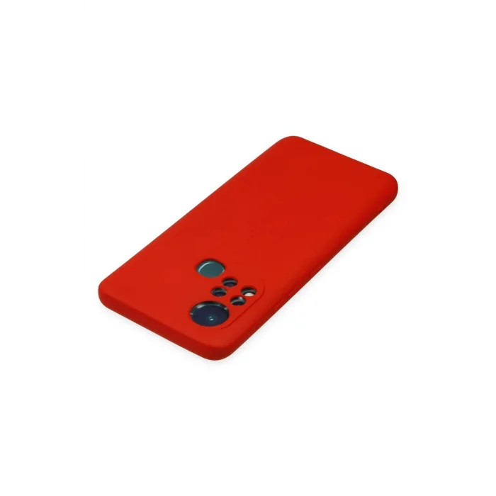 İnfinix Hot 11s Kılıf Nano içi Kadife Silikon - Kırmızı-(5796) - EMTHBA1354-9501
