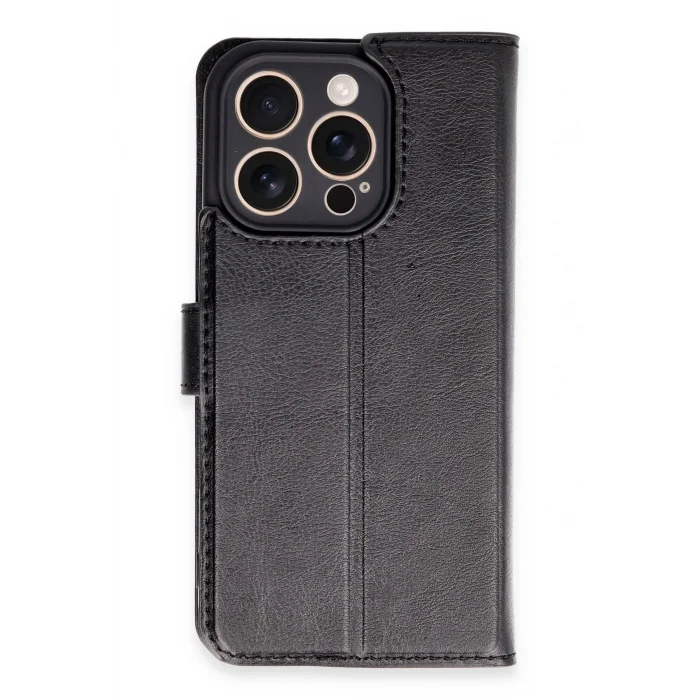 iPhone 16 Pro Kılıf Trend S Plus Kapaklı Kılıf - Siyah-(5796) - EMTHBA4377-6376