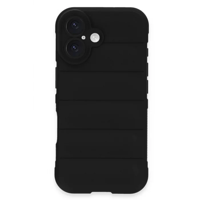 iPhone 16 Plus Kılıf Optimum Silikon - Siyah-(5796) - EMTHBA3280-8349