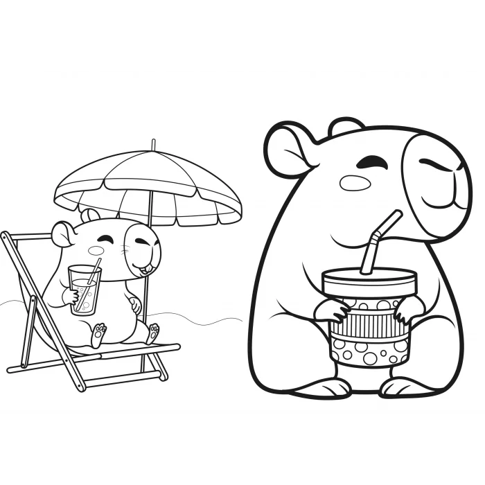 Kapibara Zamanı Çıkartmalı Boyama Kitabı [Dec 03, 2025] İlke Afacan