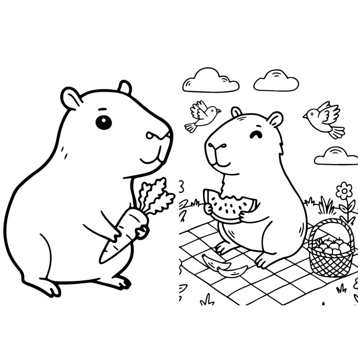 Kapibara Zamanı Çıkartmalı Boyama Kitabı [Dec 03, 2025] İlke Afacan