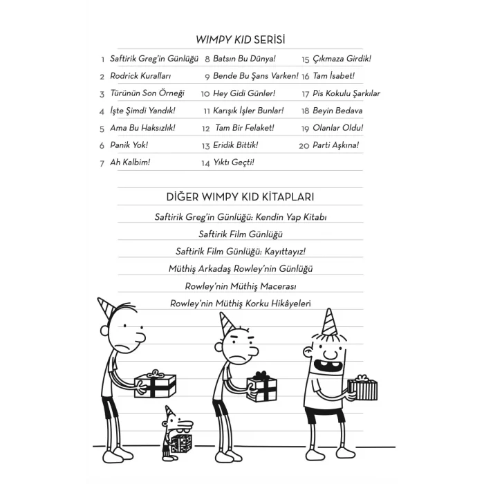 Saftirik Gregin Günlüğü 20 - Parti Aşkına! [Hardcover] [Dec 05, 2025] Jeff Kinney