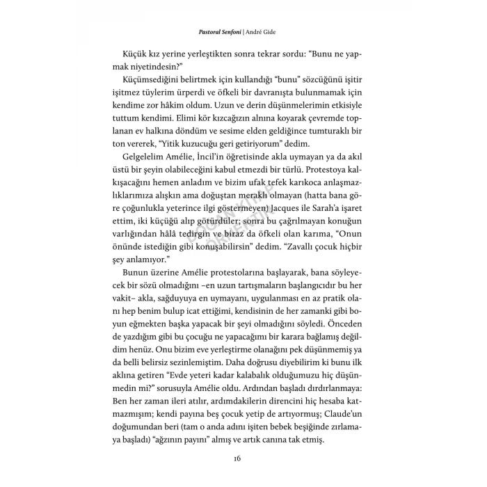 PASTORAL SENFONİ [Jan 07, 2026] ANDRE GIDE