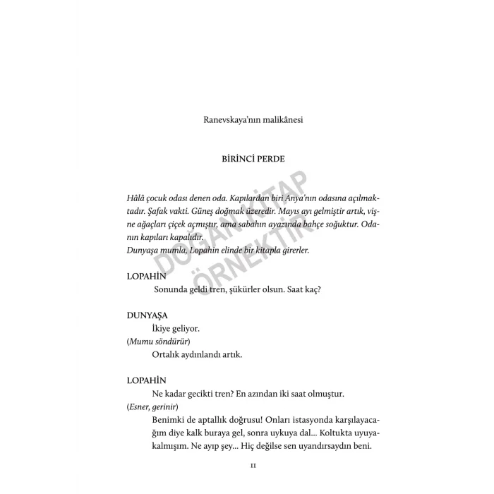 VİŞNE BAHÇESİ [Jul 09, 2025] Anton Pavloviç Çehov