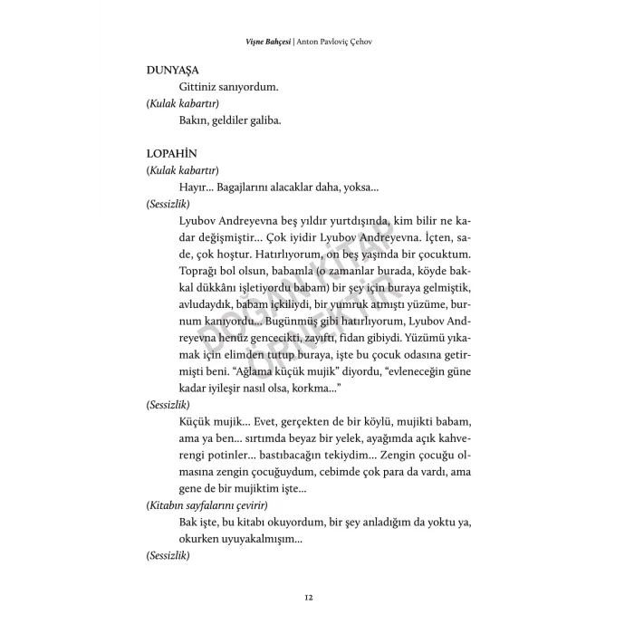 VİŞNE BAHÇESİ [Jul 09, 2025] Anton Pavloviç Çehov