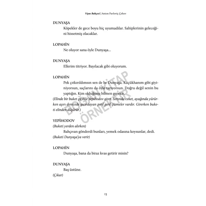 VİŞNE BAHÇESİ [Jul 09, 2025] Anton Pavloviç Çehov