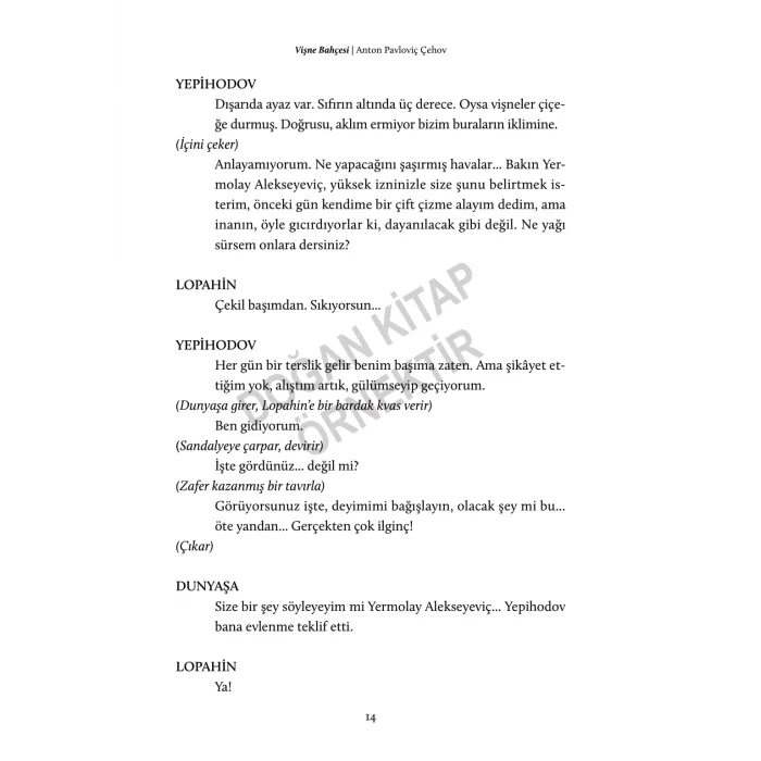VİŞNE BAHÇESİ [Jul 09, 2025] Anton Pavloviç Çehov