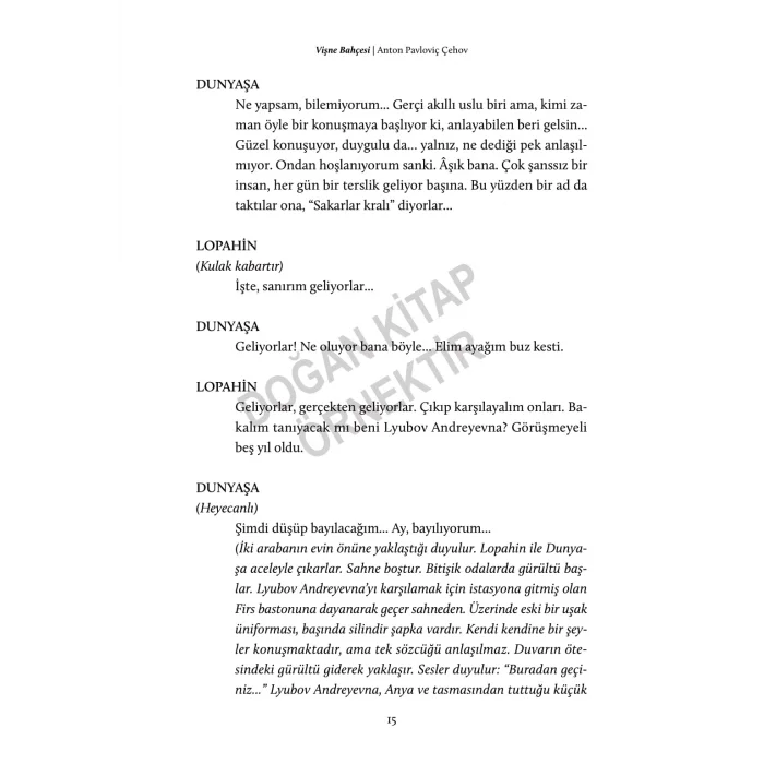 VİŞNE BAHÇESİ [Jul 09, 2025] Anton Pavloviç Çehov