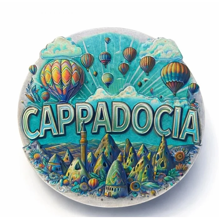 Kapadokya Temalı Silikon Buzdolabı Magneti Alk5045