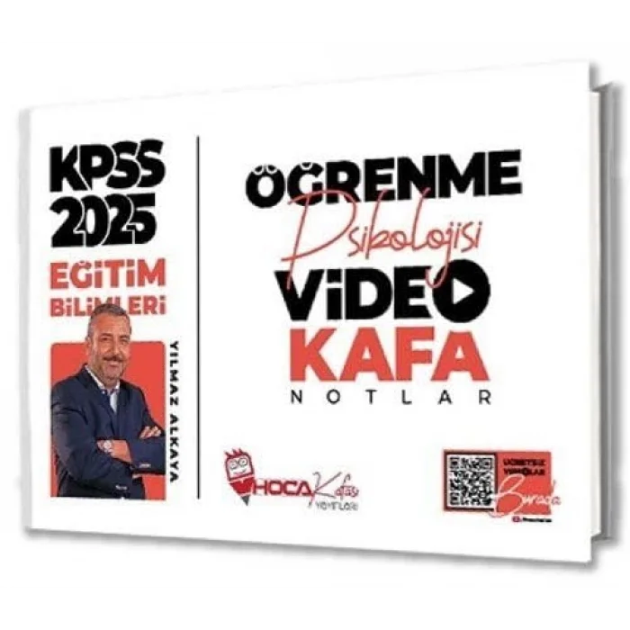Hoca Kafası 2025 KPSS Eğitim Bilimleri Öğrenme Psikolojisi Video Kafa Notlar - Yılmaz Alkaya [Paperback] [Dec 30, 2023] Yılmaz Alkaya