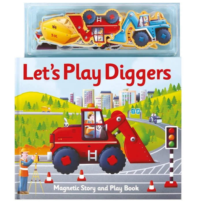 Magnetic Lets Play Diggers [Board book] [Feb 24, 2026] Clover, Alfie and Dronsfield, Paul