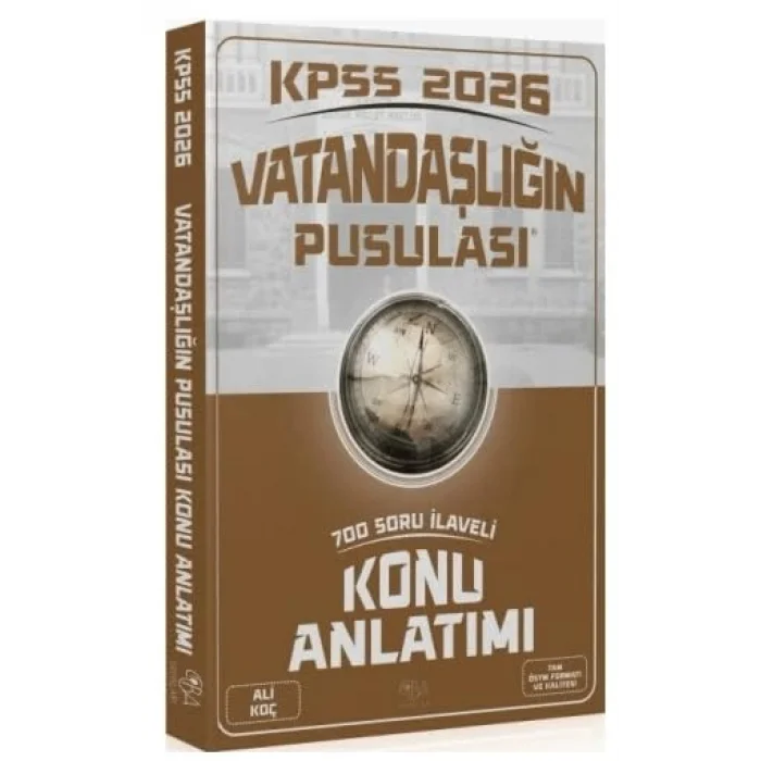 2026 KPSS Vatandaşlık Vatandaşlığın Pusulası Konu Anlatımı [Unbound] [Nov 14, 2024] Ali Koç