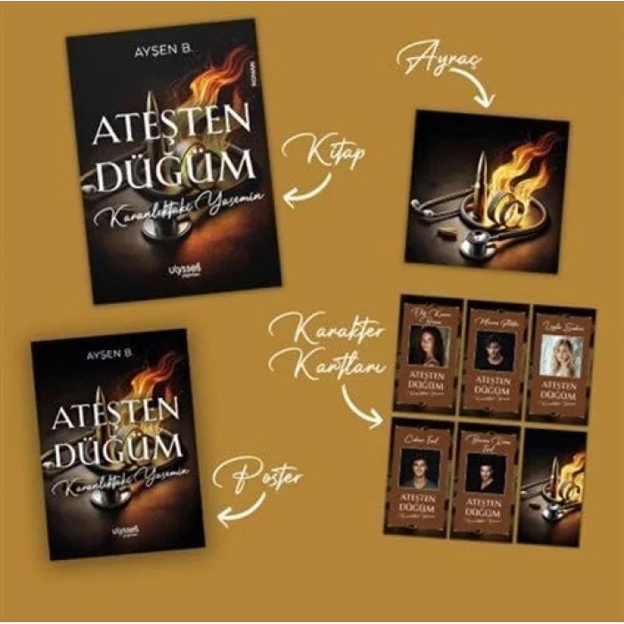 Ateşten Düğüm: Karanlıktaki Yasemin - Karakter Kartları ve Poster Hediyeli [Paperback] [Dec 19, 2024] Ayşen B.