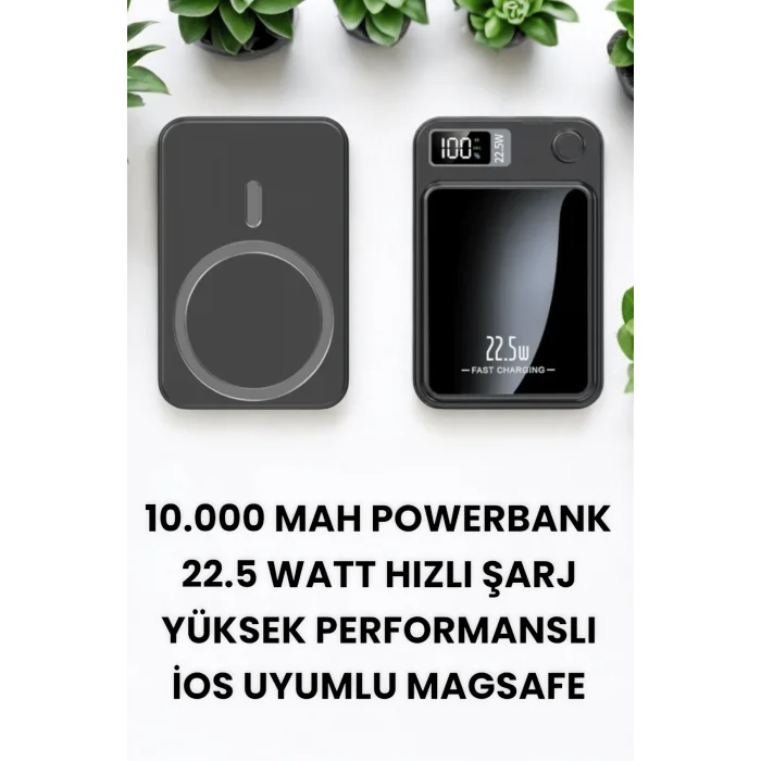 Pratik ve Taşınabilir 10.000 mAh Wireless Powerbank Hızlı Şarj Avantajı