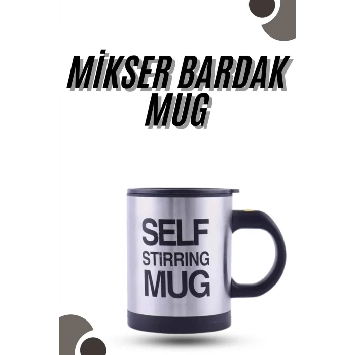 Karıştırıcı Özellikli Mikser Kupa Bardak Kompakt Taşınabilir Mug