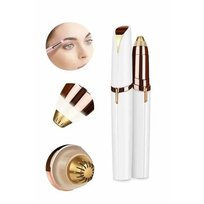 Unısex Şarjlı Kaş Bıyık Alma Epilatörü Hassas Ciltlere Özel Acısız