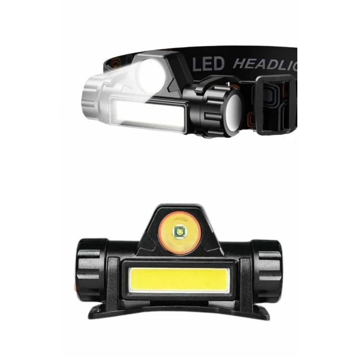 Kafa Lambası Çalışma Işığı Kafa Feneri Şarjlı Mıknatıslı Fenerli