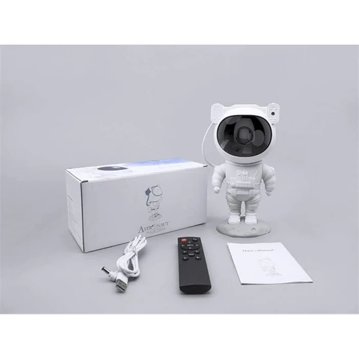 Çocuklara Özel Projeksiyon Astronot Lamba Speaker Sevimli