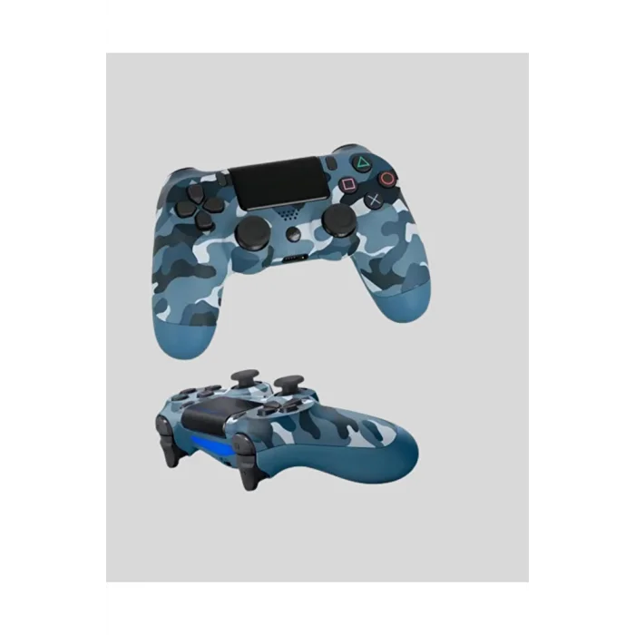 Bluetooth Kablosuz PS4 Gamepad Çift Motorlu Siyah Controller