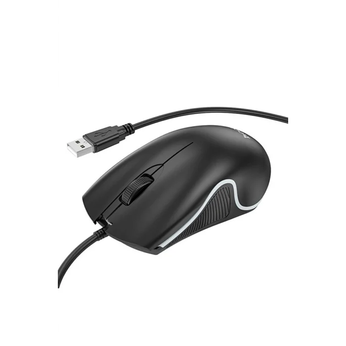 HOCO GM19 RGB LED Işıklı Gamer Oyuncu Kablolu Optik Mouse-(5775)