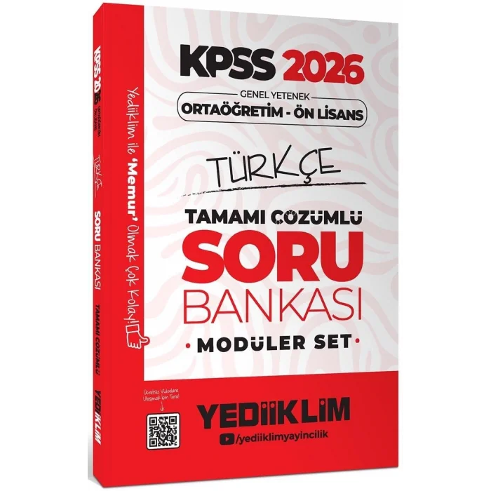 Yediiklim 2026 KPSS Orta??retim ?n Lisans Genel Yetenek Genel K?lt?r Tamam? ??z?ml? Mod?ler Soru Bankas? Seti [Unbound] [Jan 01, 2025] Kollektif