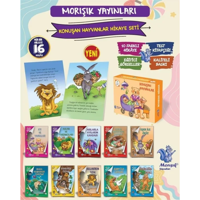 Konu?an Hayvanlar 10 Kitap Set Mor???k Yay?nlar? [Workbook] [Feb 01, 2022] kolektif
