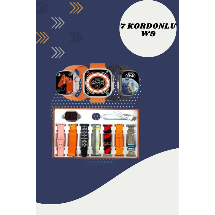 7 Kordonlu Akıllı Saat Ve Oyuncu Kulaklığı Bluetooth Bağlantılı Android ve İOS Uyumlu