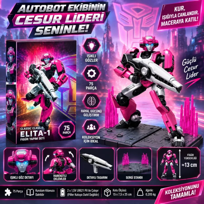 71163 FİGÜR TRANSFORMERS CLASSIC CLASS 13 ELITA-1 BO TRNS