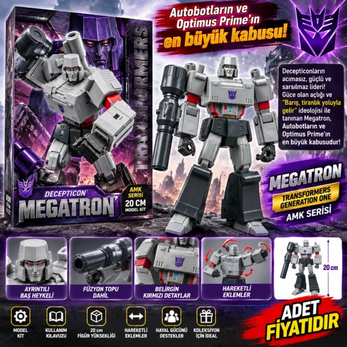 75311 FİGÜR TRANSFORMERS GENERETION ONE AMK MEGATRON 20CM TRNS