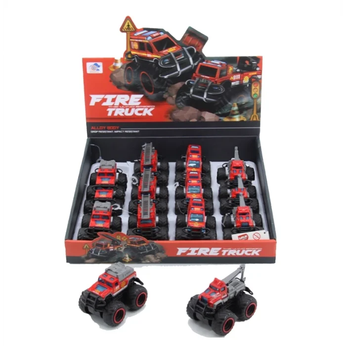 779-69A DUBLE SÜRTMELİ METAL DIECAST İTFAİYE