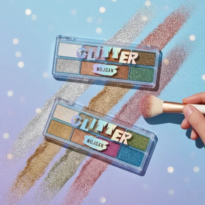 8 Renk Yaz Glitter Far Paleti - 2li Set