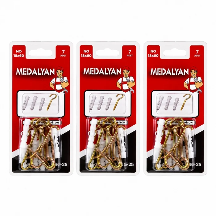 84 Adet 18x60 Açık Piton Dübelli 12x7pcs Bx40