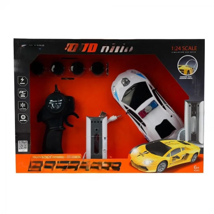 851JA UZAKTAN KUMANDALI DRIFT CAR(SİYAH-BEYAZ)