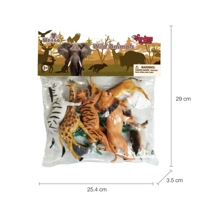 9115,9116,9117 Poşette 9 parça Hayvan Seti