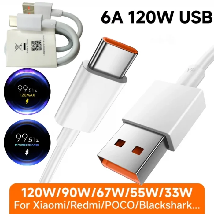 (A+ Kalite) 120W MAX / 67W MAX – SANIYE SAYAR TURBO KABLO 6A